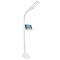OttLite White Dual Shade LED Floor Lamp with USB Charging Station